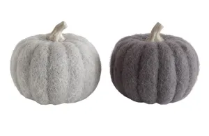 Round Felt Pumpkins -  4 1/4"