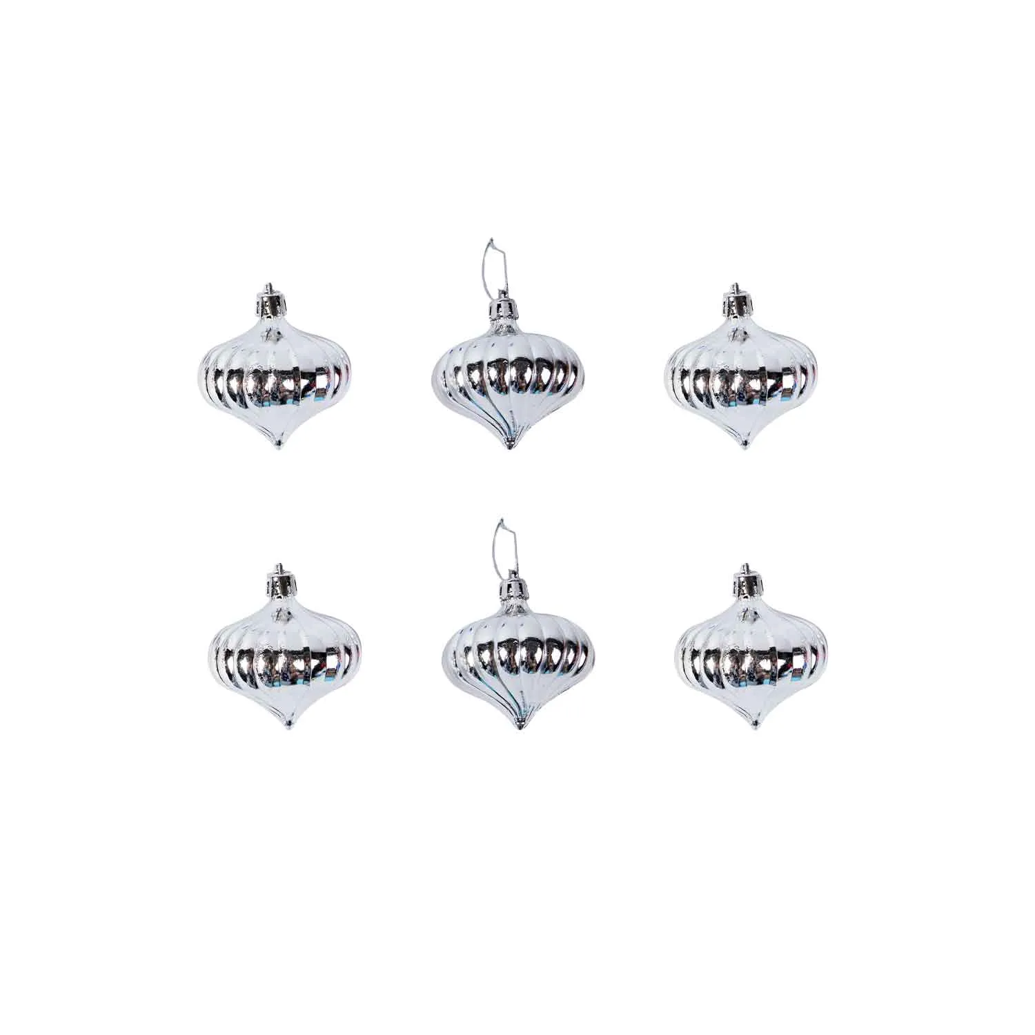 Set of 6 Christmas Hanging Ornaments