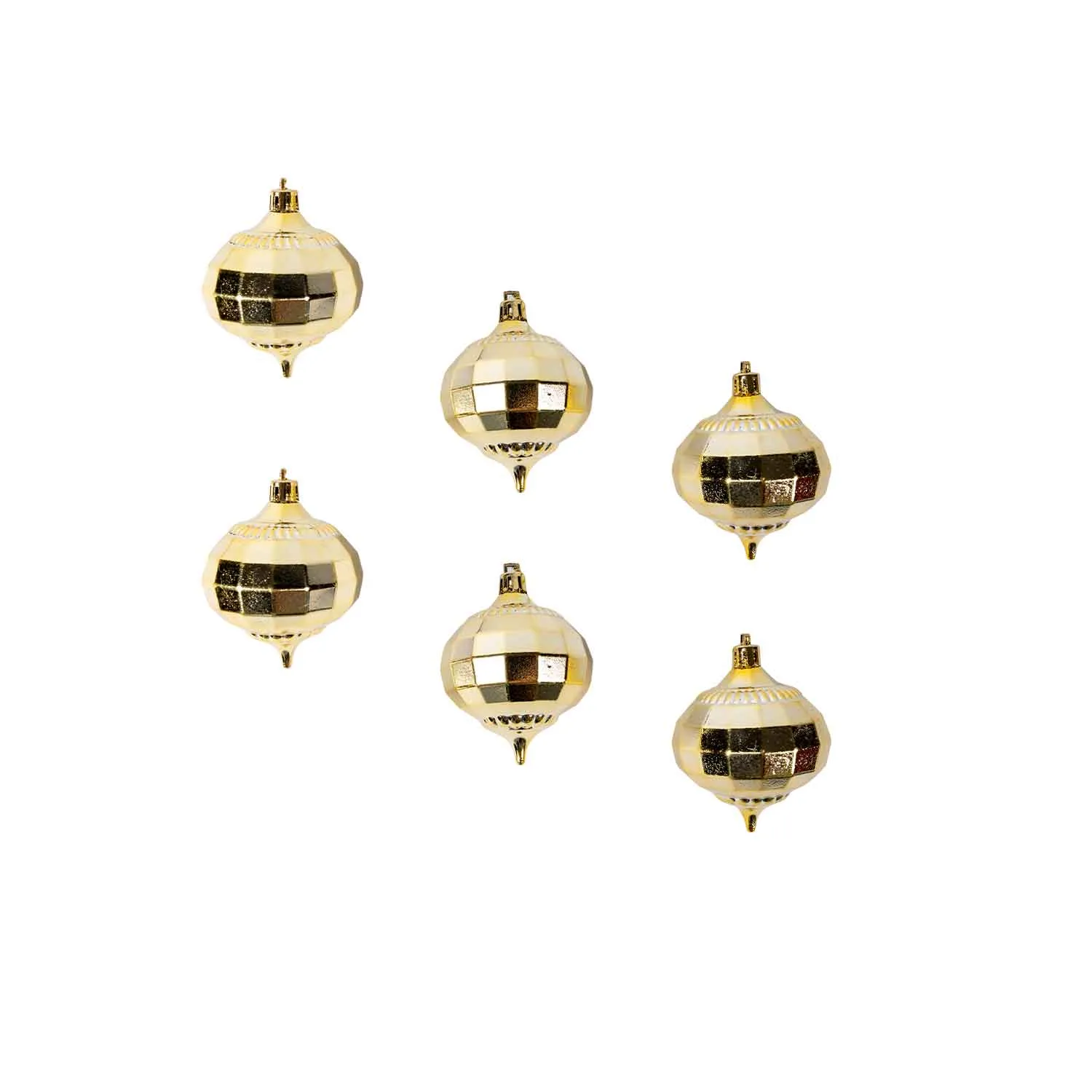 Set of 6 Christmas Hanging Ornaments