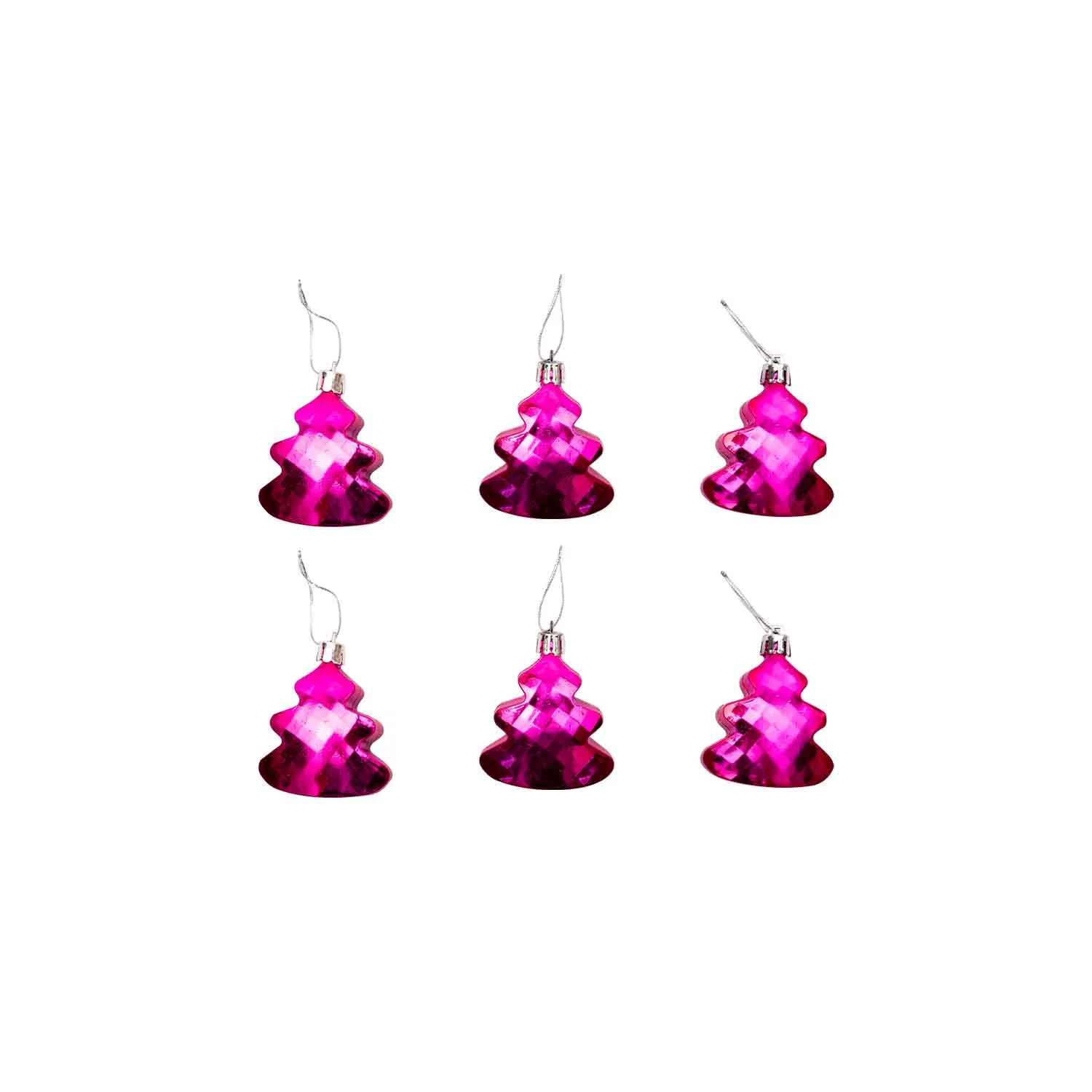 Set of 6 Christmas Hanging Ornaments