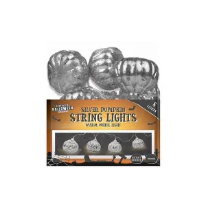 Silver Pumpkin String Lights 1.5 Metre
