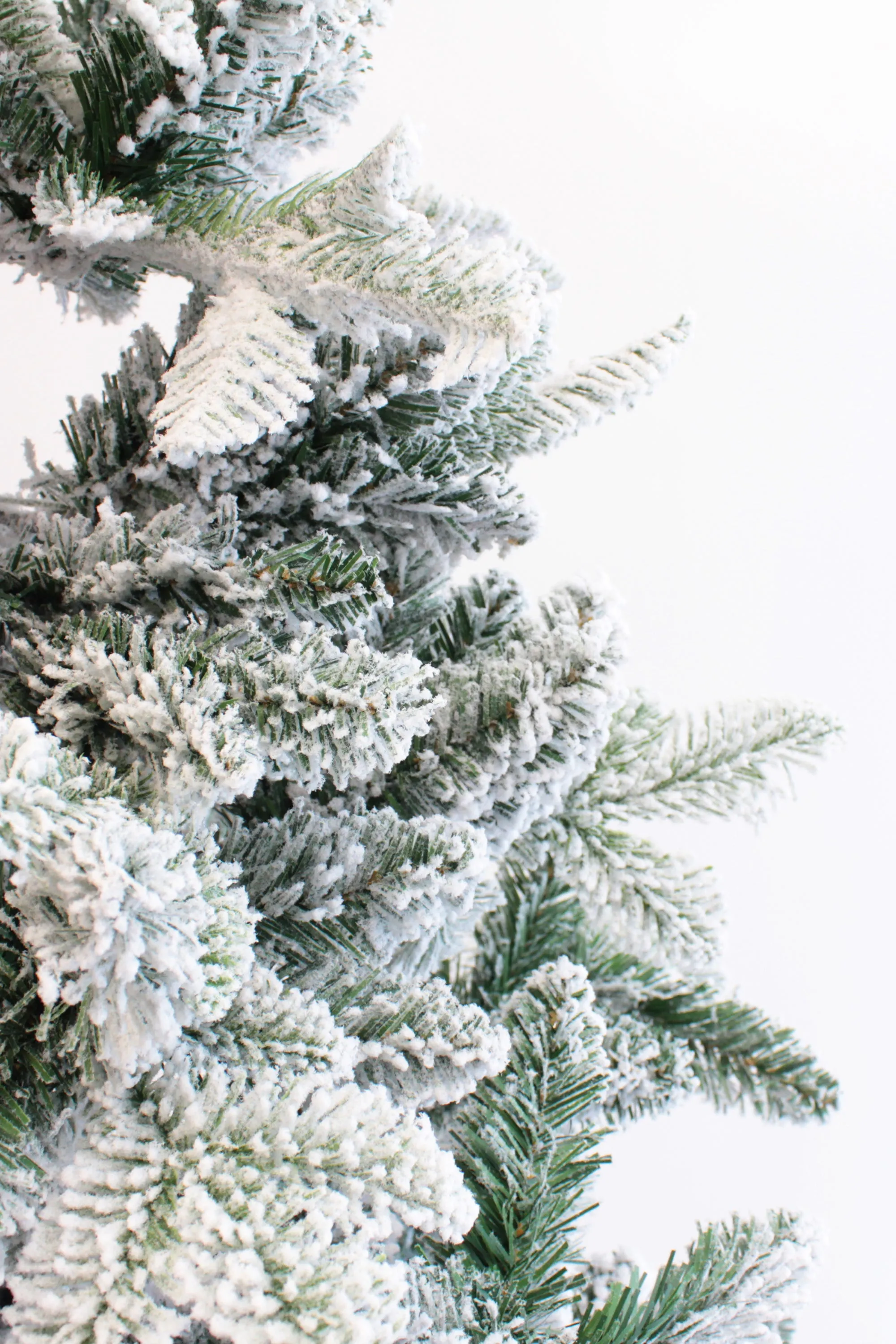 Snow Flocked Alpine Fir Christmas Tree