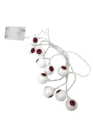 String Of Red Eye Ball Lights Halloween Decoration