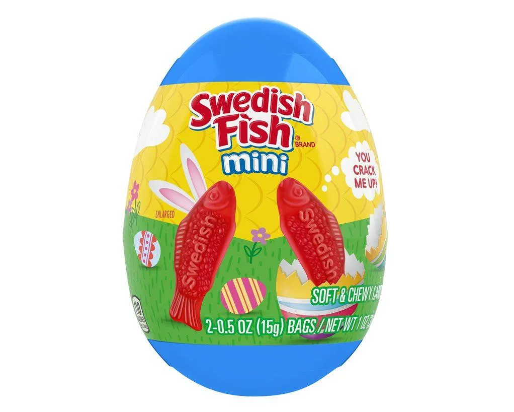 Swedish Fish Filled Easter Eggs