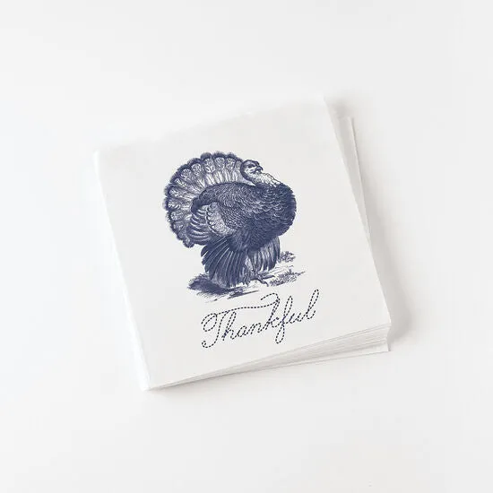 'Thankful' Turkey Paper Napkins