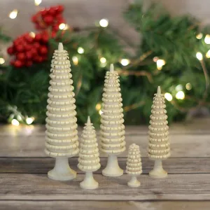 Trees - Coiled with Trunk, Natural - Set of 5