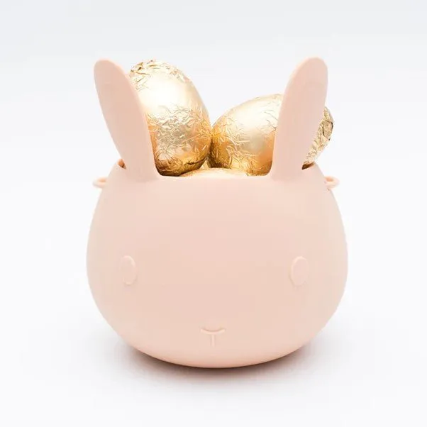 We Might Be Tiny Easter Bunny Basket - Blush