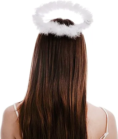 White LED Angel Halo Headband Cosplay Kit Role Play Accessories