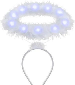 White LED Angel Halo Headband Cosplay Kit Role Play Accessories