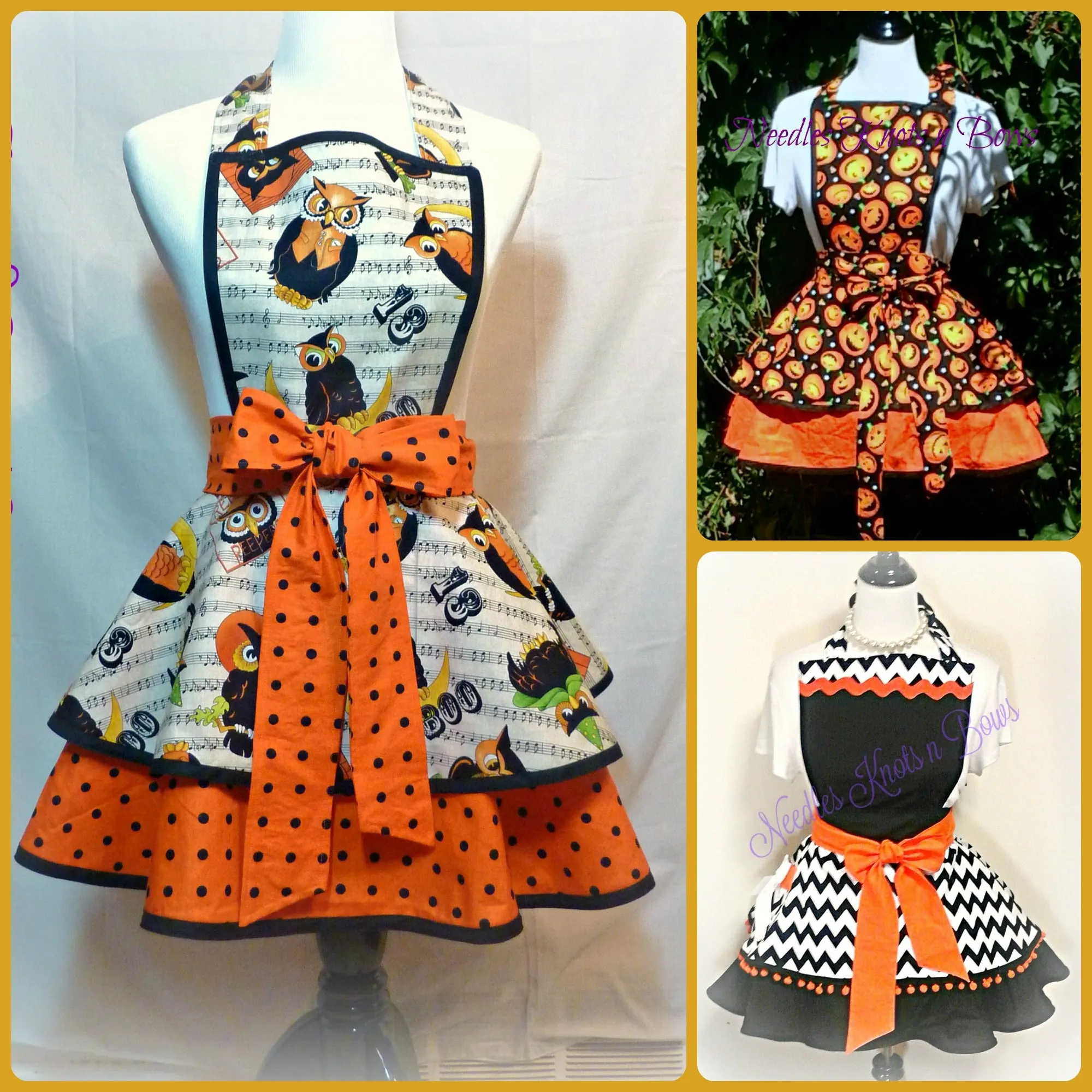 Women's Halloween Pumpkin Apron