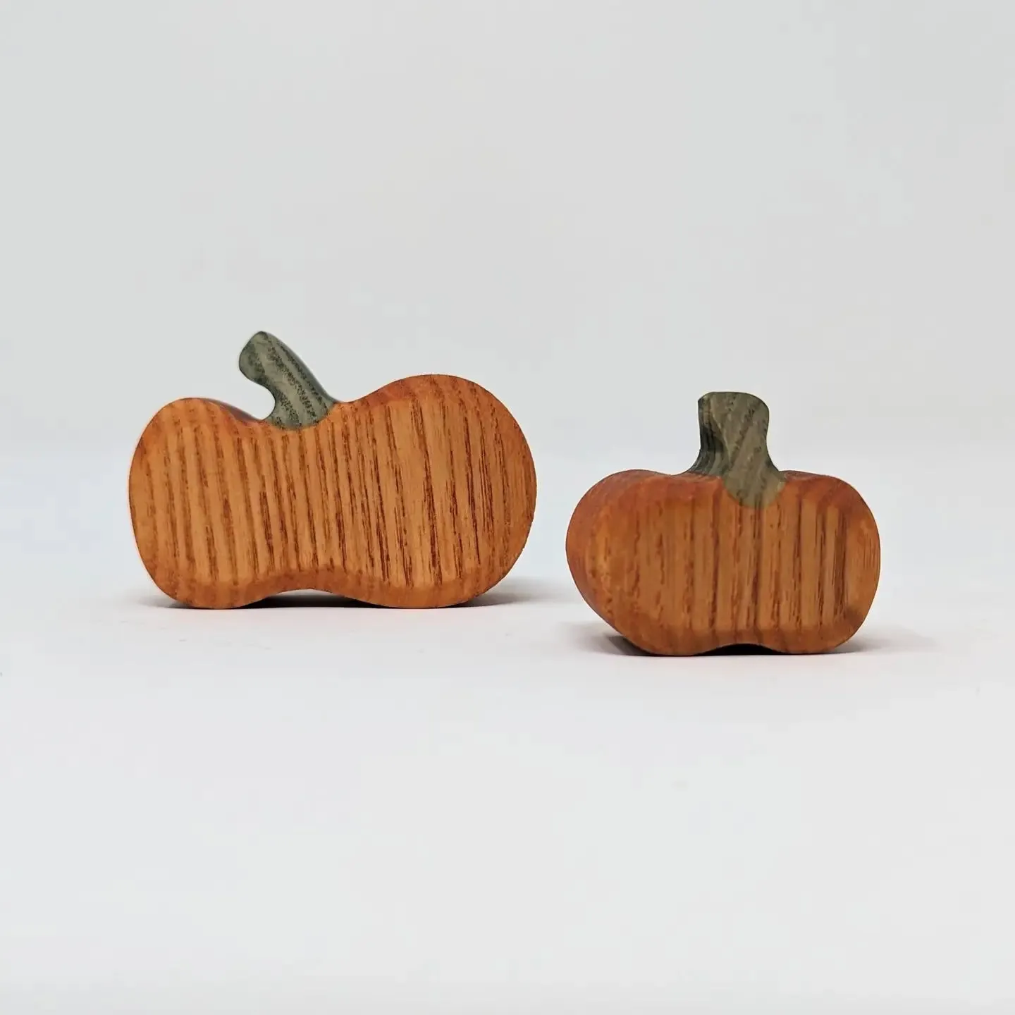 Wooden Large Wonky Red Pumpkin