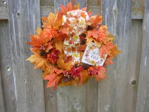 Wreaths for Fall, Autumn Wreath, Fall front door Wreaths