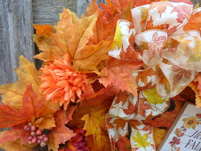 Wreaths for Fall, Autumn Wreath, Fall front door Wreaths